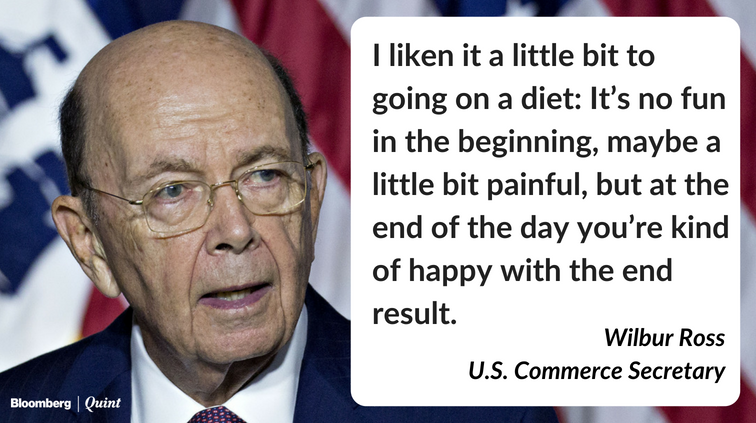 美国商务部长称中美贸易战如减肥：开始痛苦，结果会满意