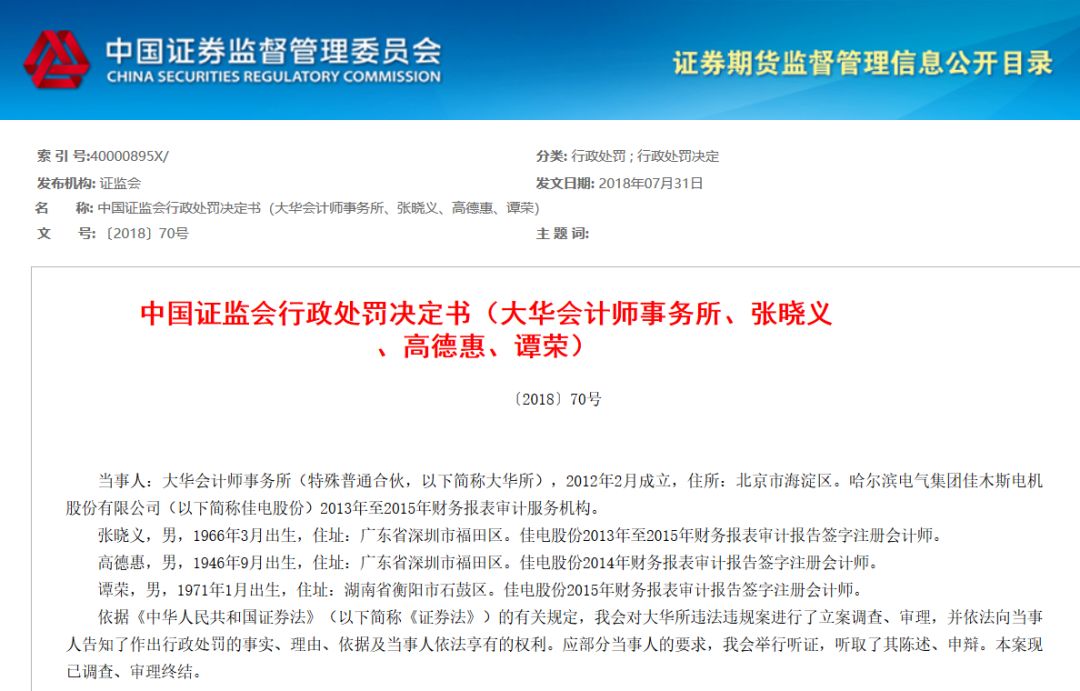 帮上市公司财务造假!这家大型会计师事务所被