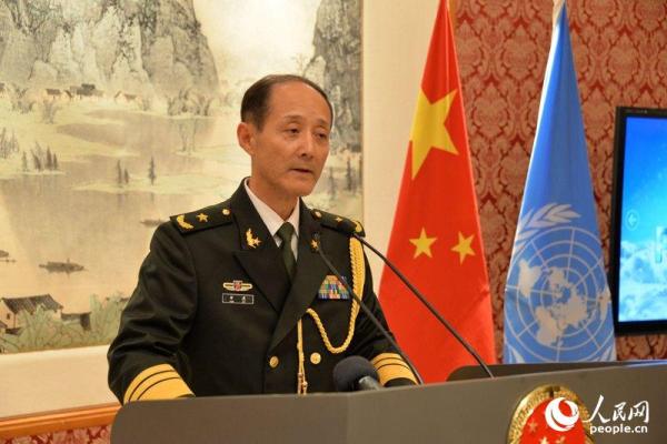 中国驻联合国军事参谋团团长华波“八一”前晋升少将军衔