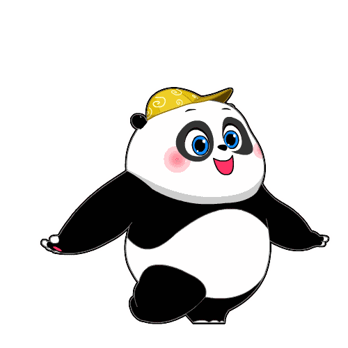 熊猫三胞胎的老二,一名典型的吃货.