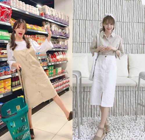 18款小个子女生显比例穿搭v女生,清新甜美又显手女生谁张会一山图片