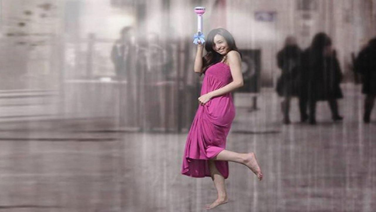 中国小伙发明高科技雨伞,没有伞面,全靠空气挡