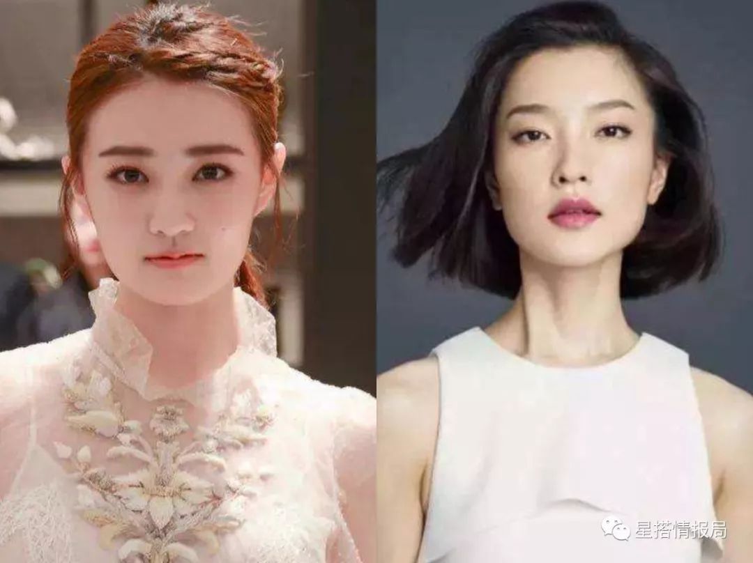 同样是小方脸的杜鹃,跟徐璐比起来,徐璐的方脸偏长,杜鹃的方脸偏方