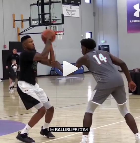 火箭绯闻目标,居然去给勇士库里捧场,1v1单挑