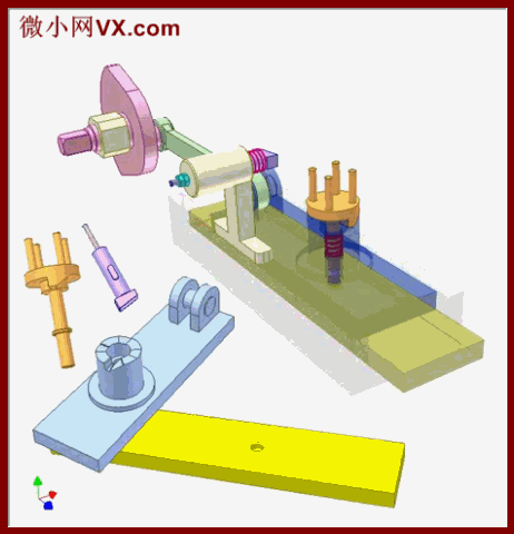 创意gif:电梯门就是靠链条传动来实现开关门 还有更
