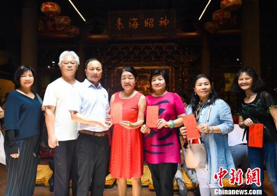 日本国际妈祖会到访湄洲妈祖祖庙。徐国荣摄。