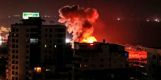 以色列空袭加沙以回击哈马斯 致巴勒斯坦3死6伤