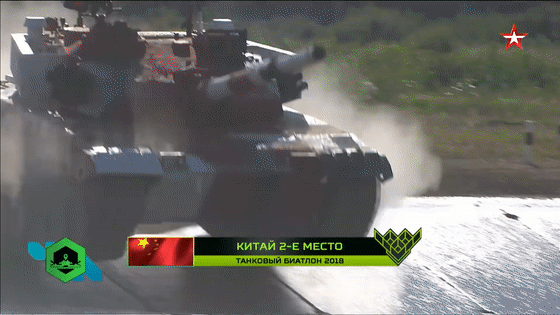 坦克两项决赛：中国队惊险夺得亚军