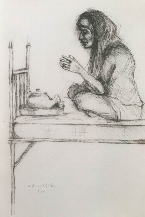 叙利亚女囚画家，用炭笔讲述战争与4号女囚室的故事