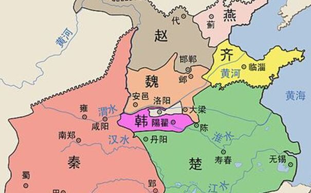 ▲战国时期地图