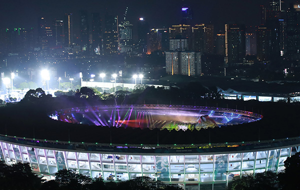 雅加达亚运会开幕式筹备一年，总成本超2亿元人民币