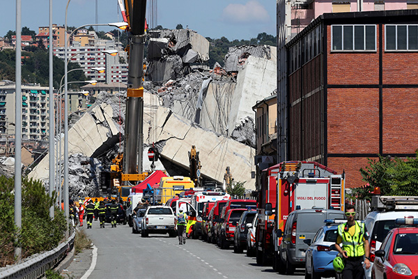 意大利为公路桥坍塌遇难者举行国葬，遇难者人数升至43人