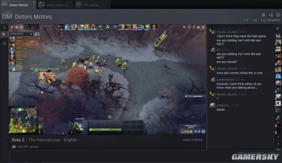 Steam直播平台正式上线 能看《Dota2》Ti8