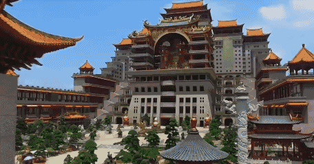 建筑 旅游 寺 456_239 gif 动态图 动图