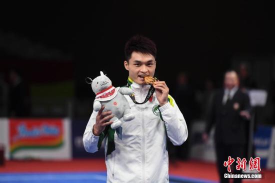 中国澳门代表团本届亚运会首金诞生 特首发贺电祝贺
