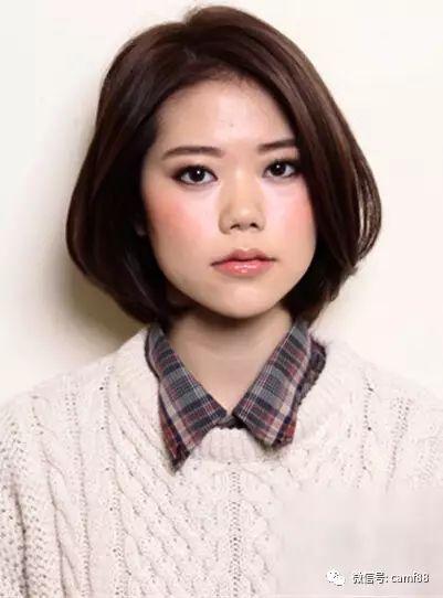 圆脸女生适合的短发名称,甜美指数大大提升!