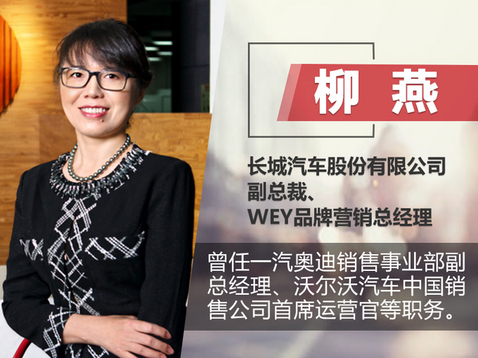 柳燕出任长城汽车副总裁 主管WEY品牌营销-图1
