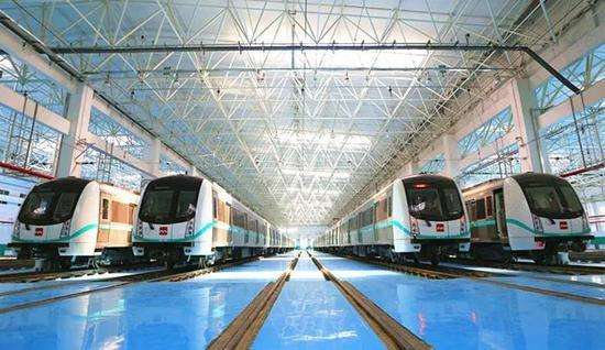 首列西安造地铁四号线列车交付 计划今年内开