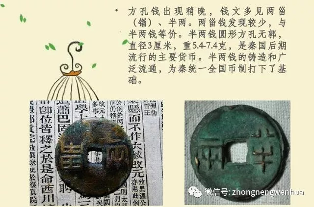 秦国钱币圆孔圆钱