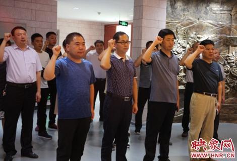 中牟县农委组织全体科级干部参观警示教育基地