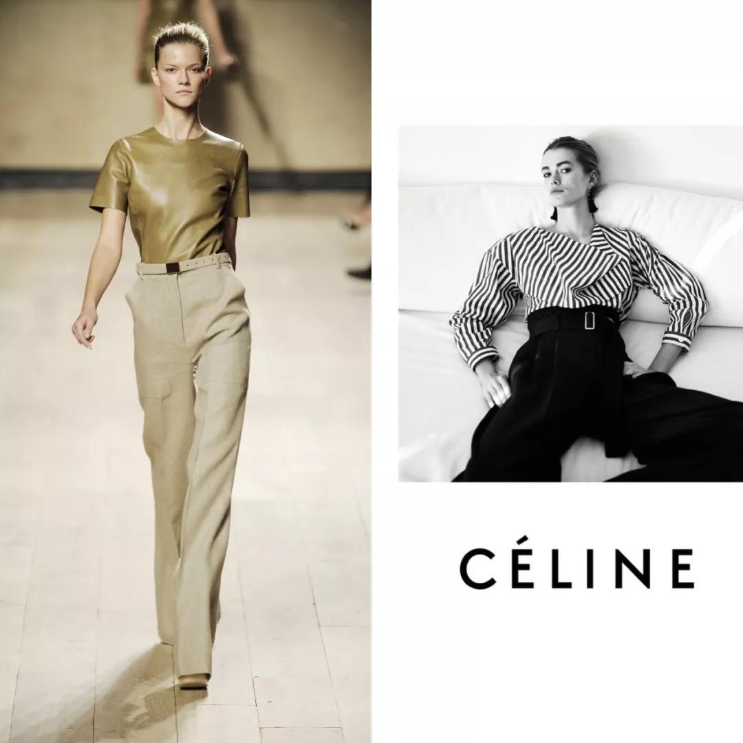 正能量 人物 返回首页  左:2010春夏秀场 右:2016广告大片 celine在