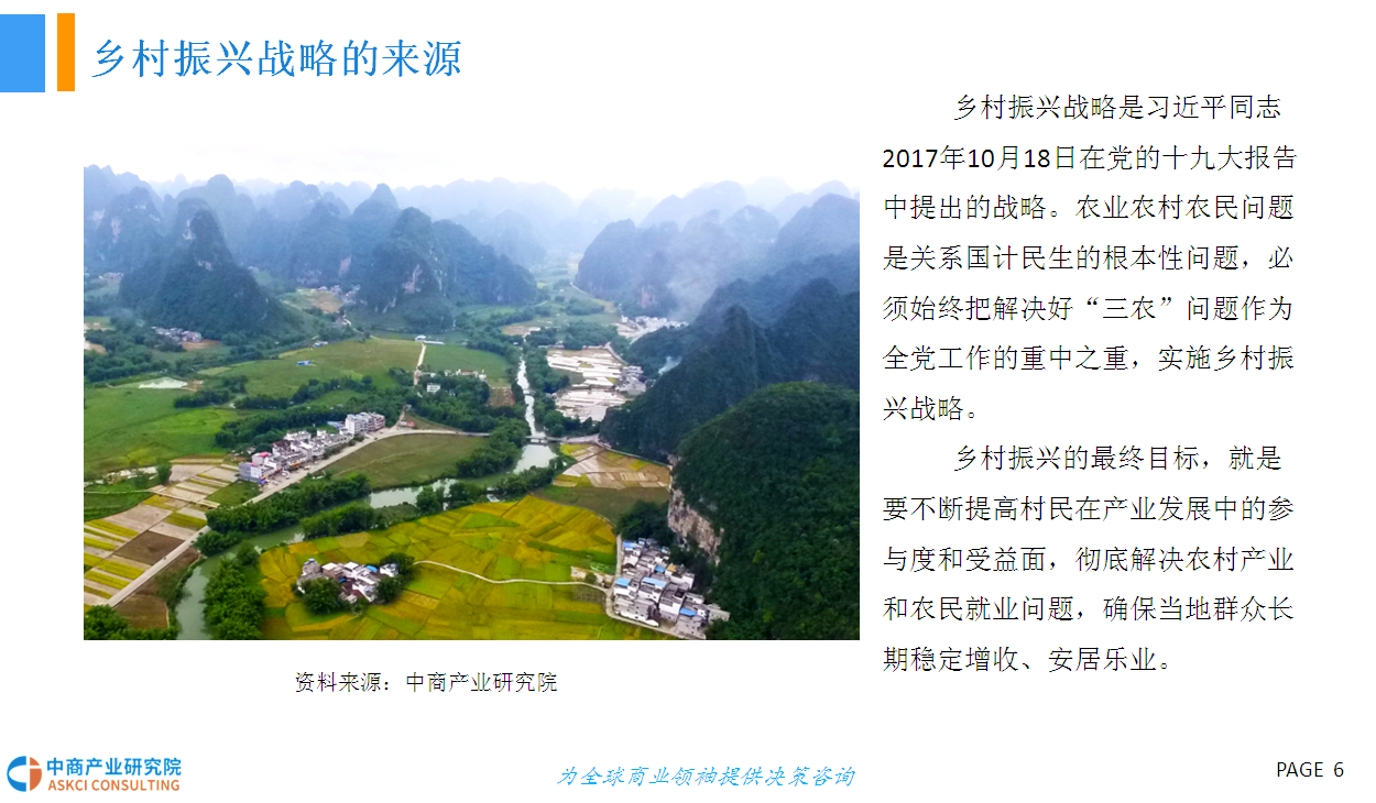 2018年中国乡村振兴农业市场前景研究报告