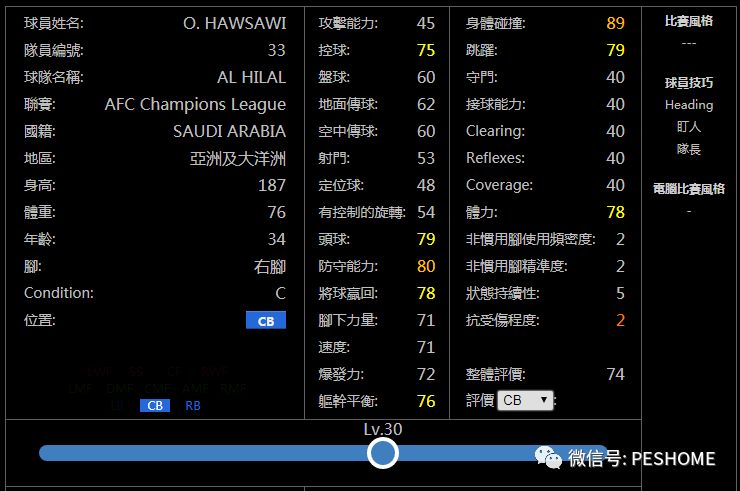 【预览】实况足球手游版新赛季铜球妖人名单!