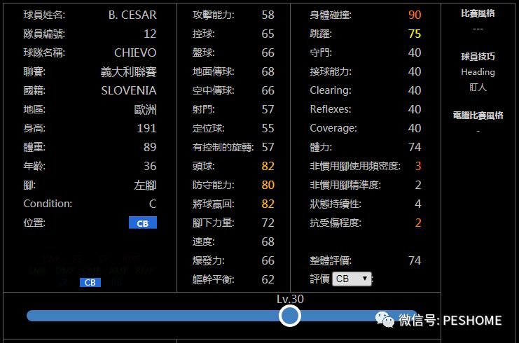 【预览】实况足球手游版新赛季铜球妖人名单!