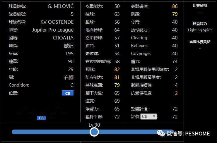 【预览】实况足球手游版新赛季铜球妖人名单!