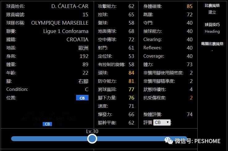 【预览】实况足球手游版新赛季铜球妖人名单!
