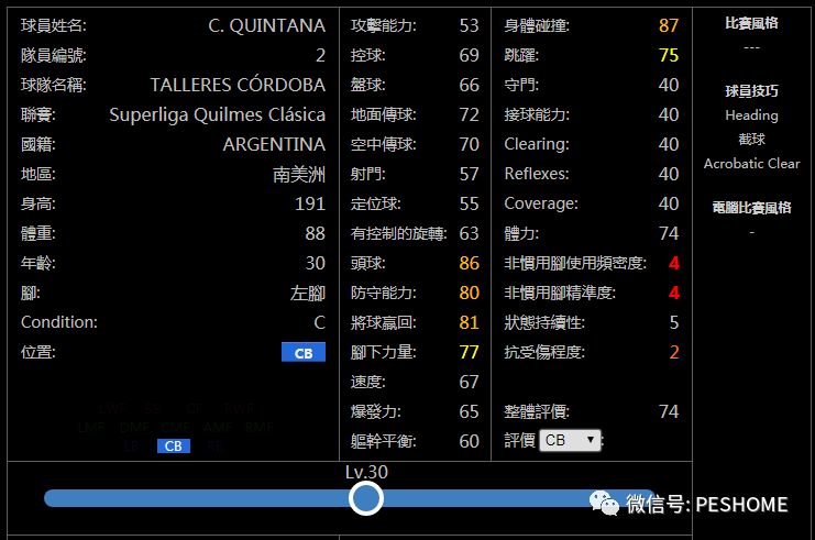 【预览】实况足球手游版新赛季铜球妖人名单!