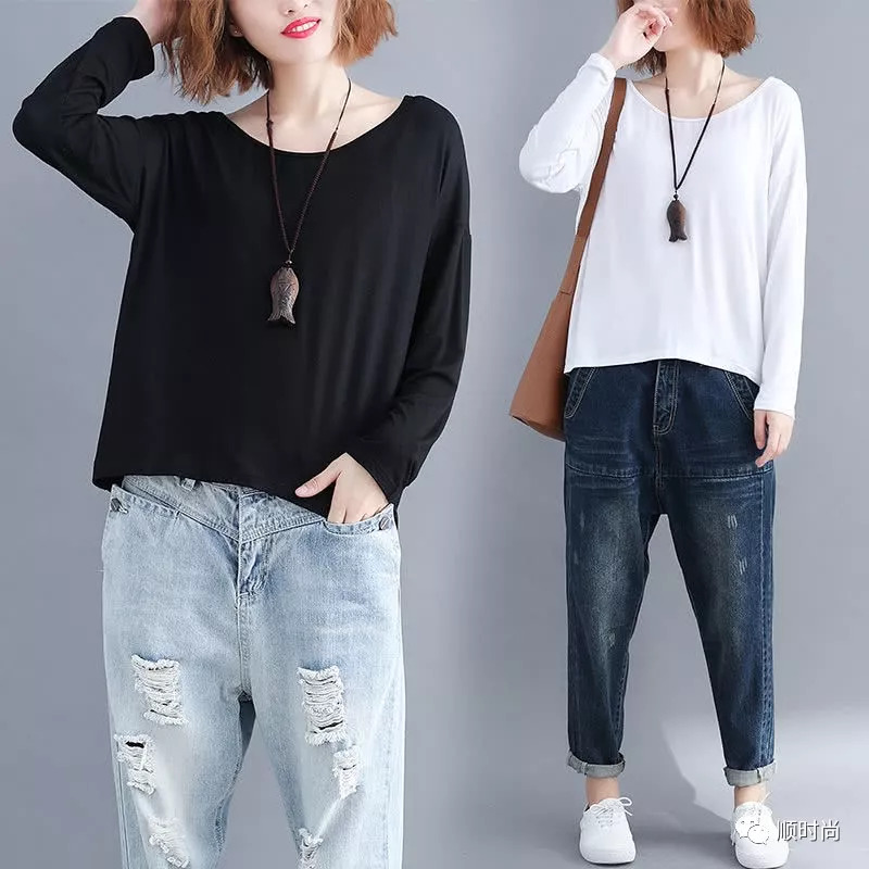 女人胖更别乱穿!建议你多穿这种百搭上衣,5XL