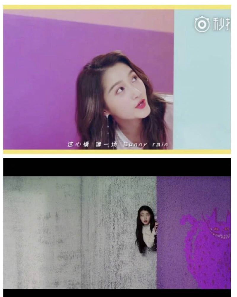关晓彤新歌被指抄袭IU 从宣传照到MV相似点超10个