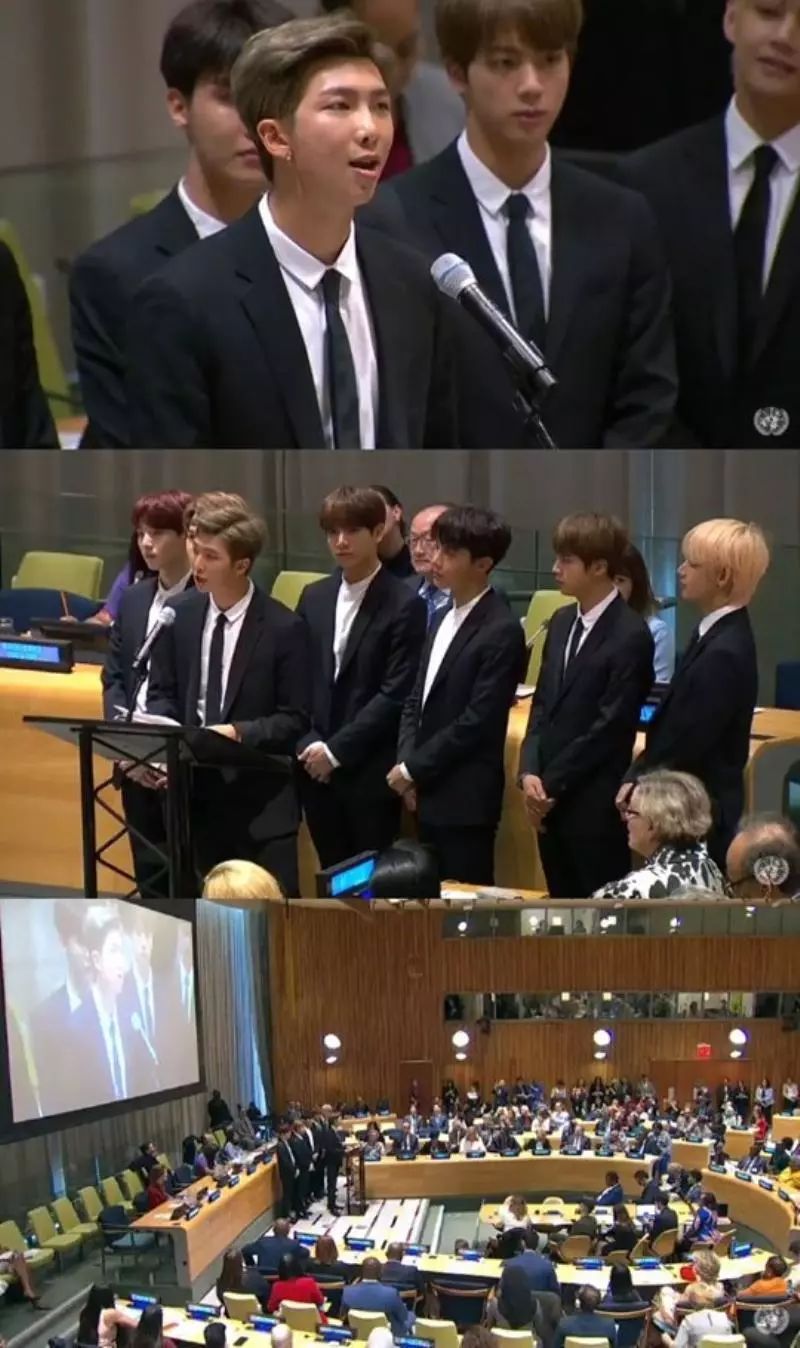 超强大！防弹少年团亮相联合国大会RM7分钟全英文演讲！ARMY：在新闻里追星