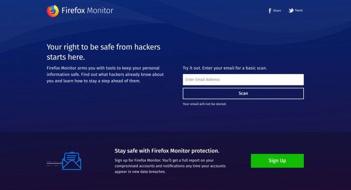 MozillaFirefox Monitor˽й¶֪ͨ