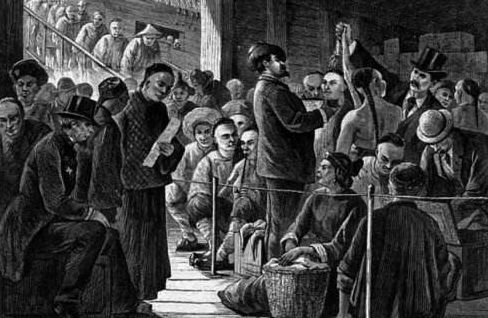 ▲到达美洲的华人劳工&nbsp;