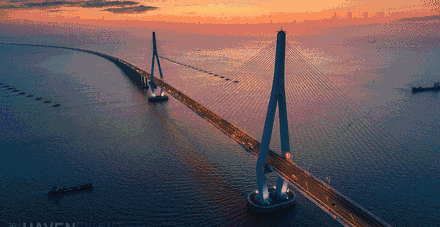 大桥 桥 桥梁 440_227 gif 动态图 动图