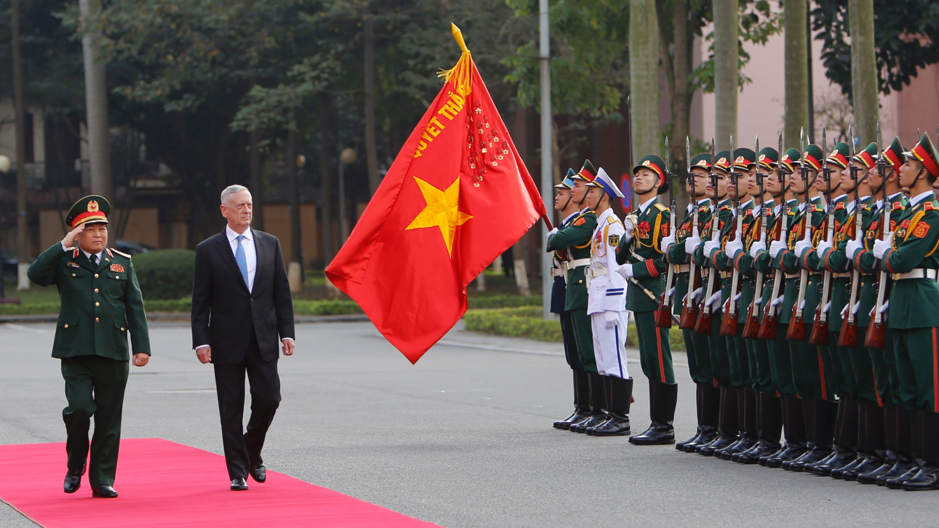 美国防部长马蒂斯将于周二开始访问越南