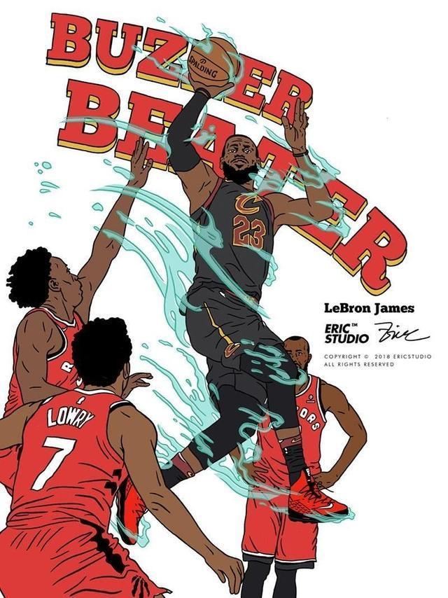 NBA球星漫画集锦:詹姆斯手握权杖,杜兰特老师死神爱罗漫画图片图片