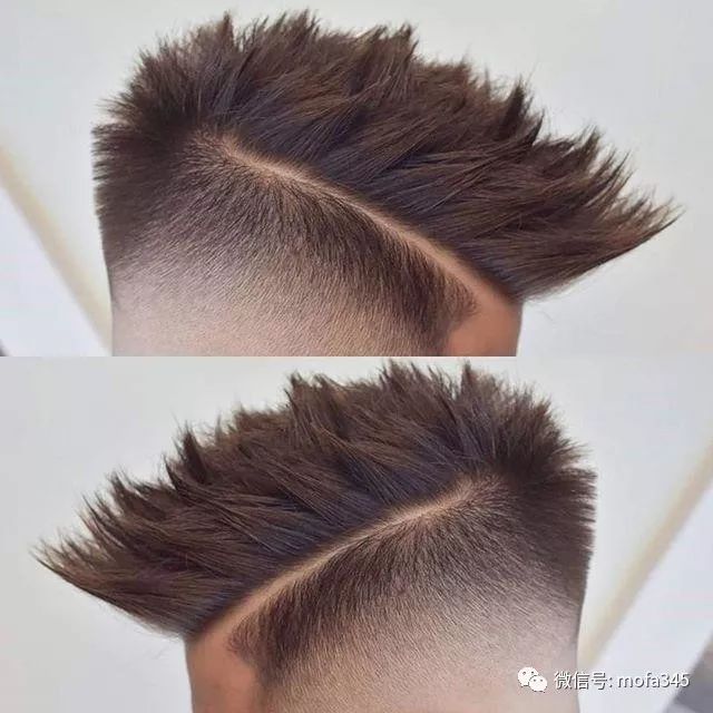 男头型两边剃光飞机头，飞机头两边剪光!