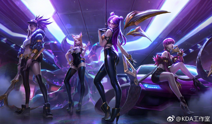 2018全球总决赛开幕式 K\/DA组合首演_esport