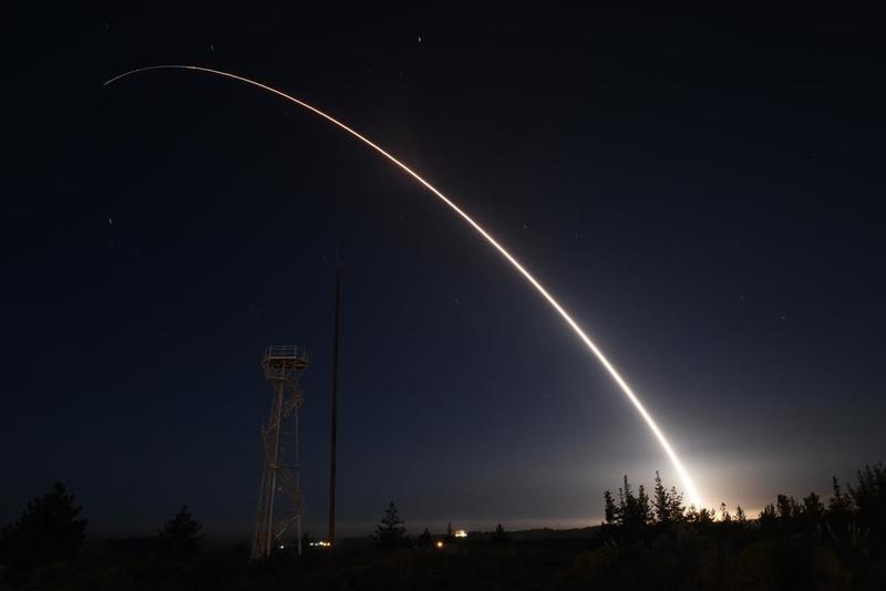 美空军今日将进行非武装民兵III洲际弹道导弹的发射测试