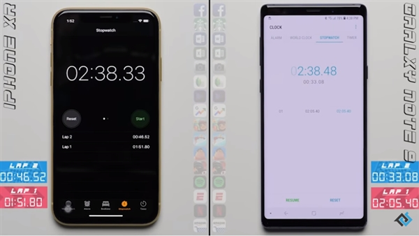 应用加载测试：iPhone XR对比三星Note 9哪个强？