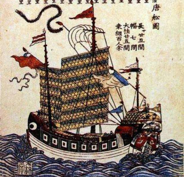 ▲日本绘唐船图