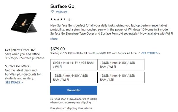 Surface Pro 4G版终于发布：只有顶配，4730元！