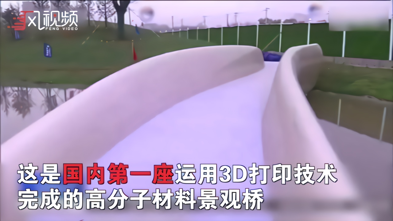 中国首座3D打印景观桥正式投放 能承受长期的日晒雨淋