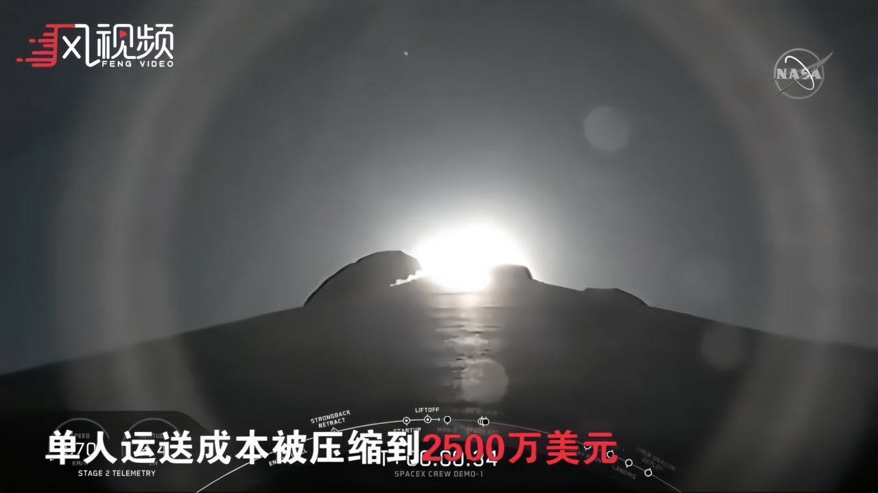 SpaceX载人龙飞船无人首飞成功！马斯克太空梦再近一步