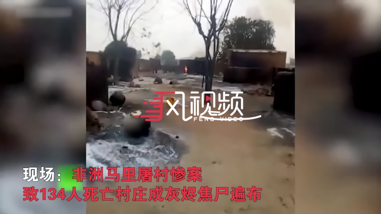 现场：非洲马里屠村惨案致134人死亡 村庄成灰烬