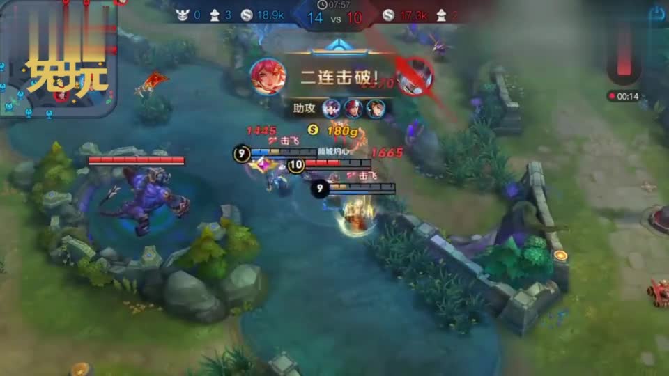 王者荣耀五杀时刻：老夫子草丛埋伏1V5霸气五杀