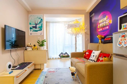 联手京东金融蘑菇租房打造快闪主题房